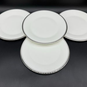 Piatti da insalata Royal Doulton Platinum Concord (set di 4) Bone China England