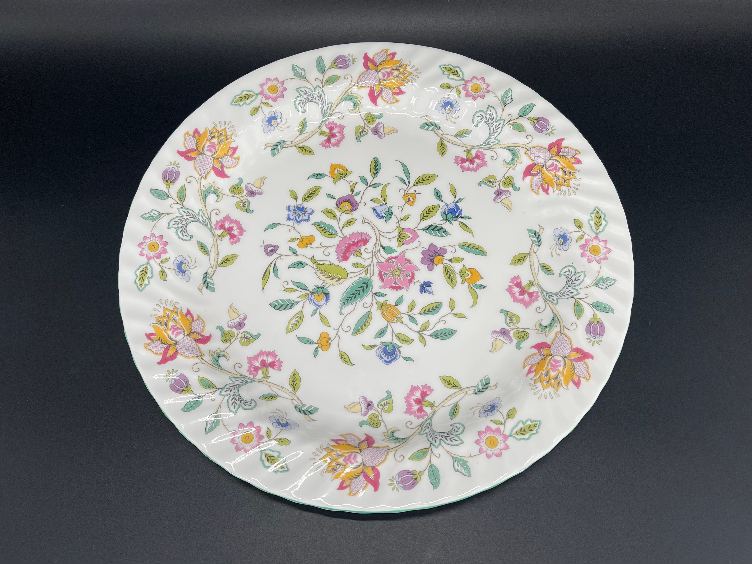 ミントン HADDON HALL 花柄皿 6枚セット HADDON HALL MINTON [ハドンホー ルミントン] 英国製 グリーン