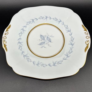 Northumbria Morning Mist Cake Cookie Serving Plate Bone CHina England