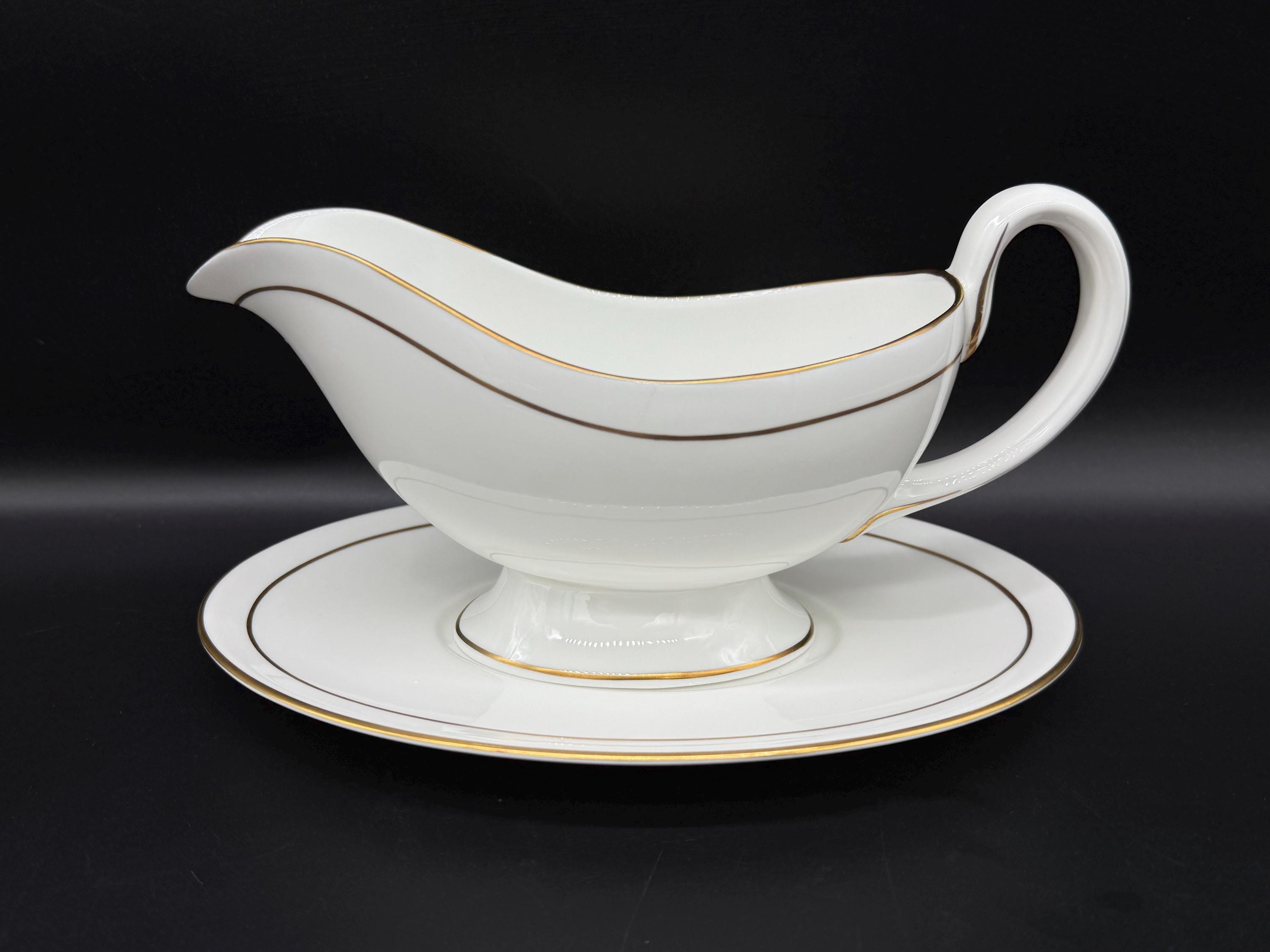 Royal Worcester Contessa Gravy Boat Saucer Set Bone China England