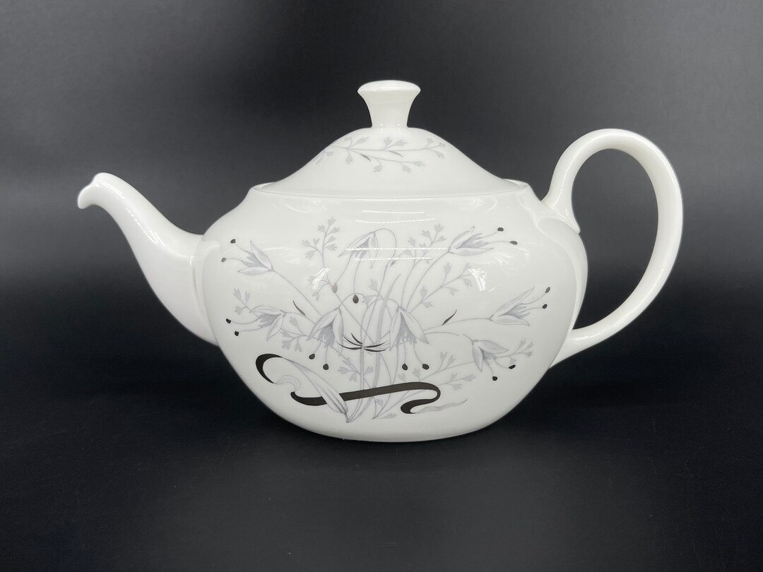 Wedgwood Wild Oats Ermine Teapot Bone China England Etsy UK