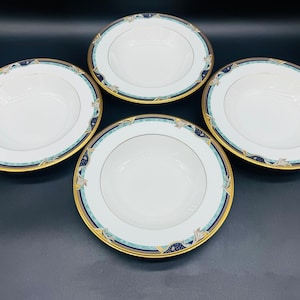 Noritake 4718 Paris Oper Suppenschüsseln (4er Set) Bone China Japan