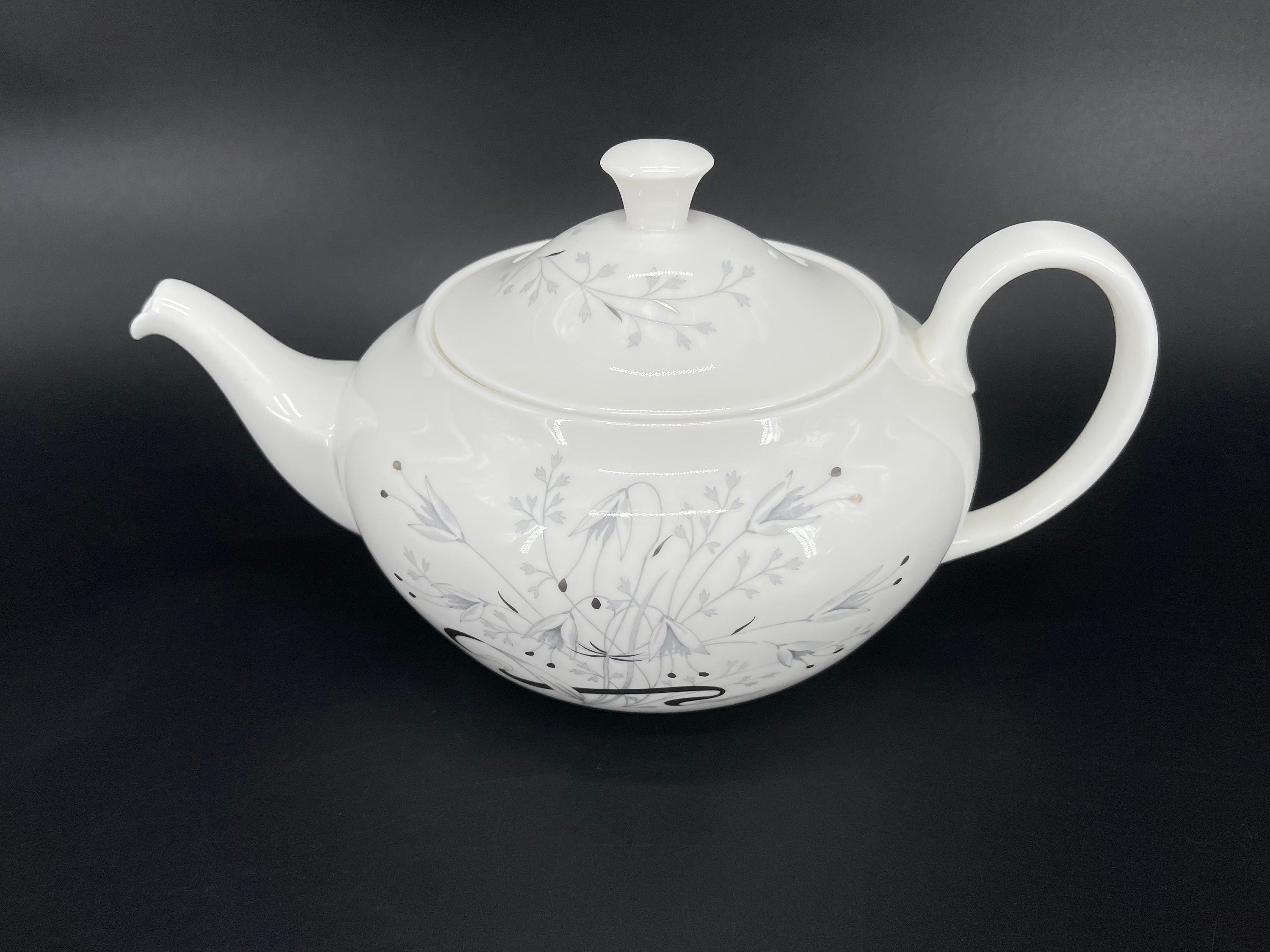 Wedgwood Wild Oats Ermine Teapot Bone China England Etsy