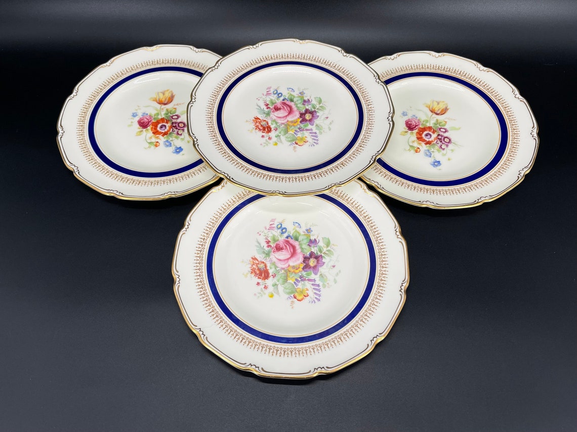 Royal Doulton Ascot Salad Plate X 4 Bone China England Set A Etsy