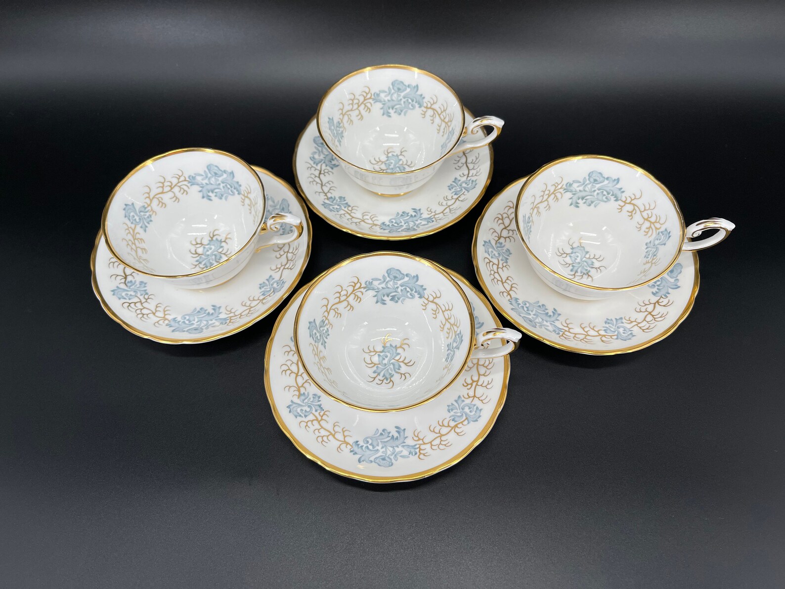 Tuscan Avondale Tea Cup Saucer Set x 4 Bone China England As Etsy