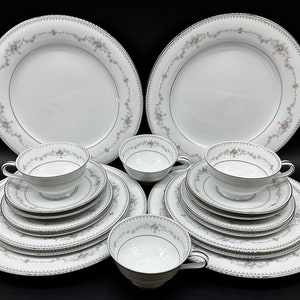Noritake Fairmont 5 Piece Place Setting X 4 Fine China 20 Pieces