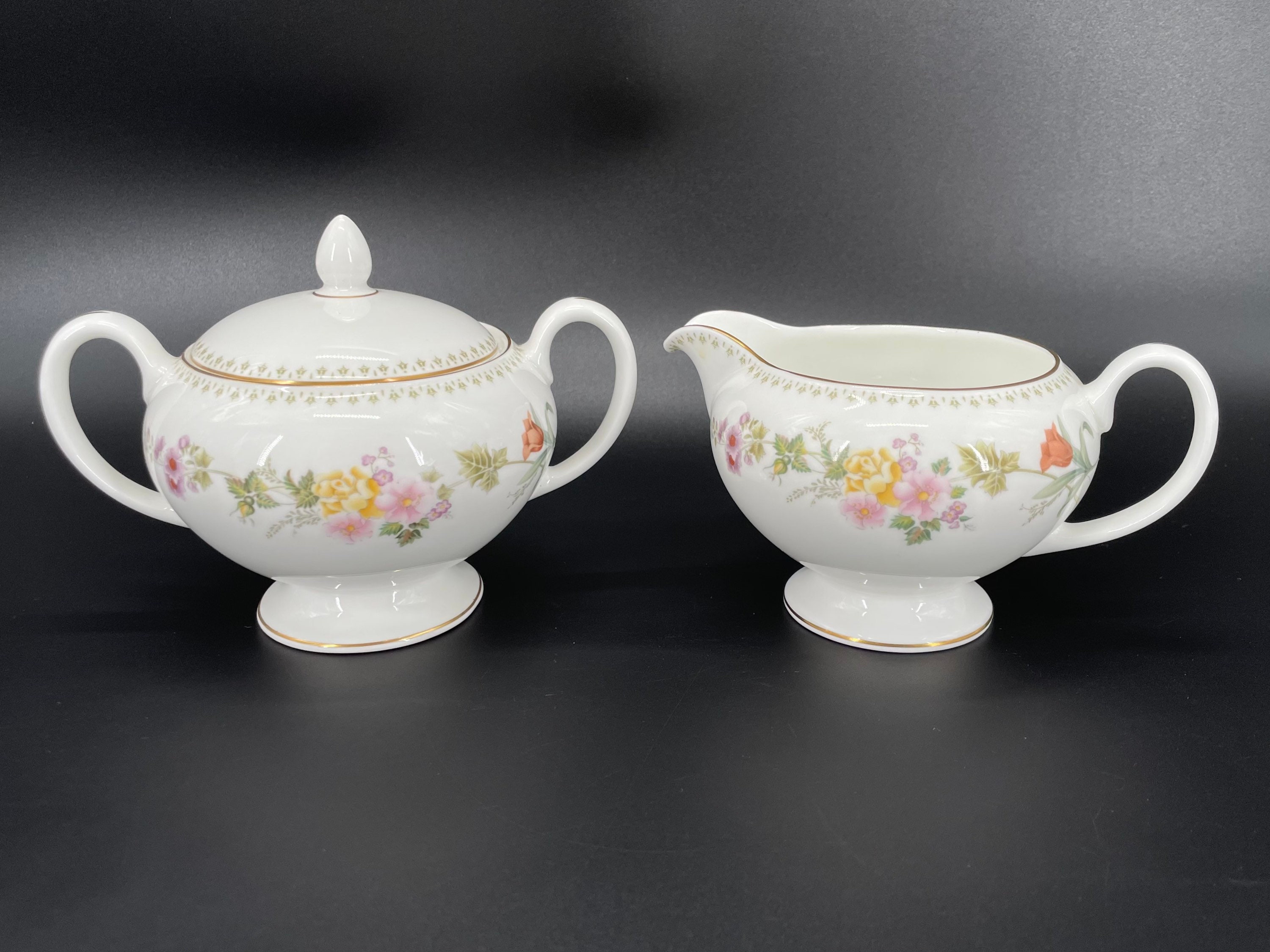 ウェッジウッド　ミラベル　ミニチュア　ポット　シュガーポット　カップ&ソーサ Wedgwood mirabelle - Etsy 日本