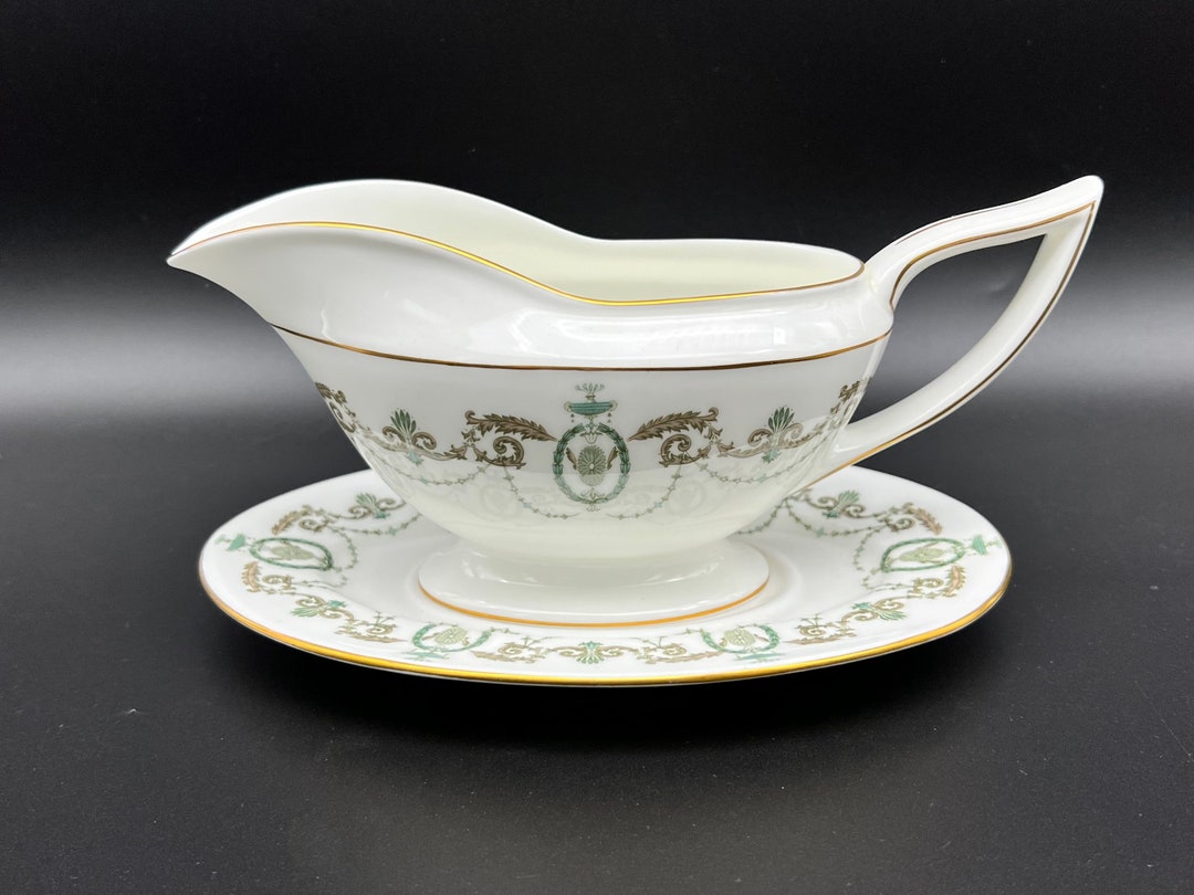 Minton Adam Gravy Boat and Saucer Set Bone China England Etsy