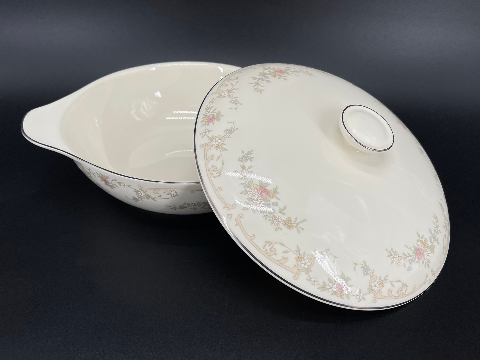 Royal Doulton Romance Diana Covered Vegetable Bowl Bone China Etsy