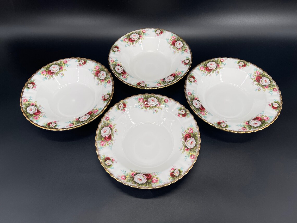 Royal Albert Celebration Rimmed Soup Bowl x 4 Bone China Etsy