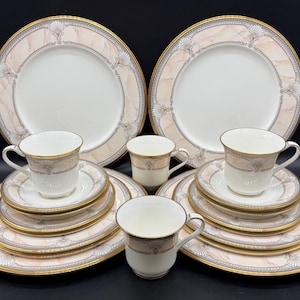 Noritake 9771 Pacific Majesty 5 pezzi set di posate x 4 Bone China Giappone 20 pezzi