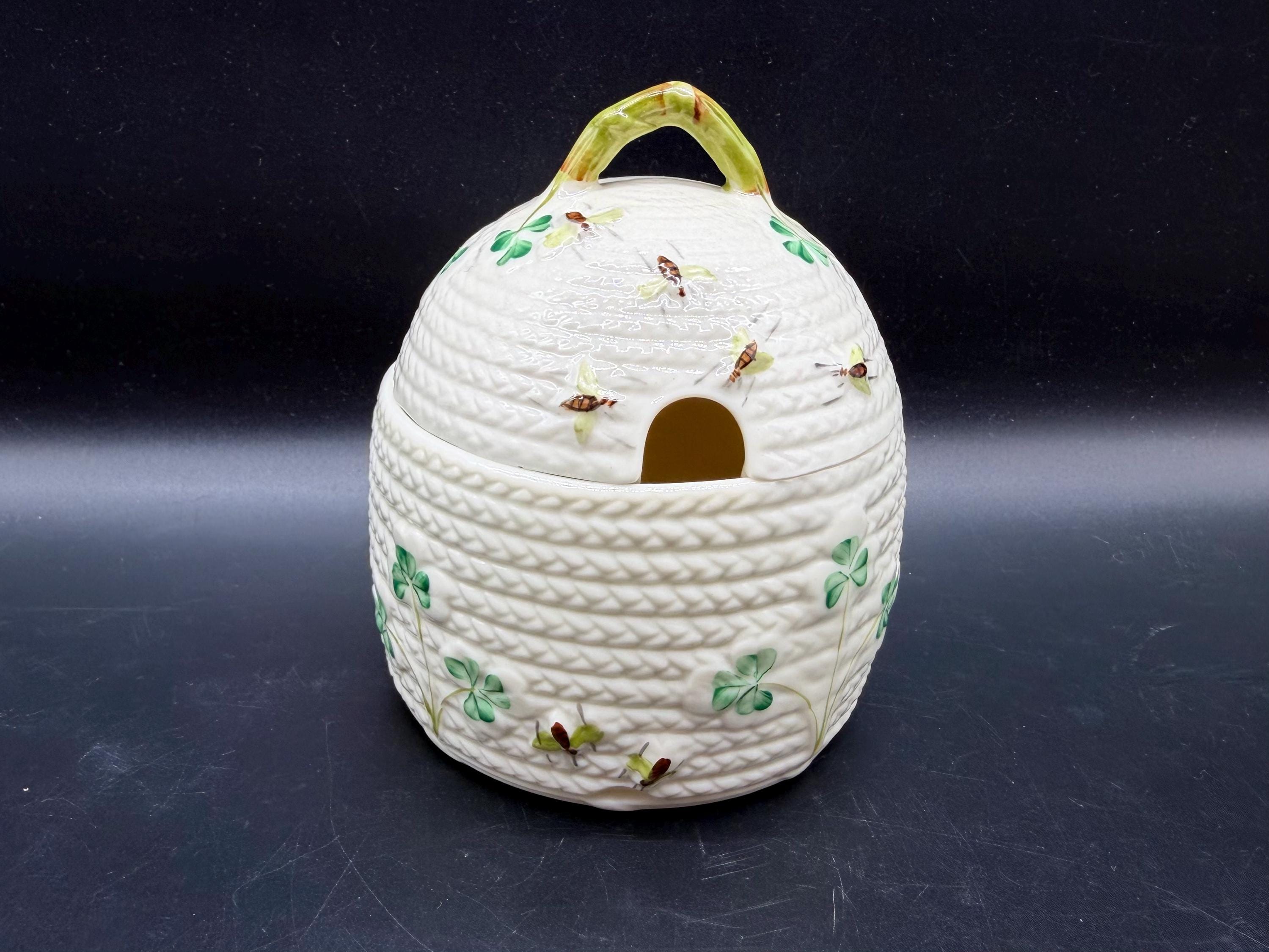 Belleek Honey Pot - Etsy