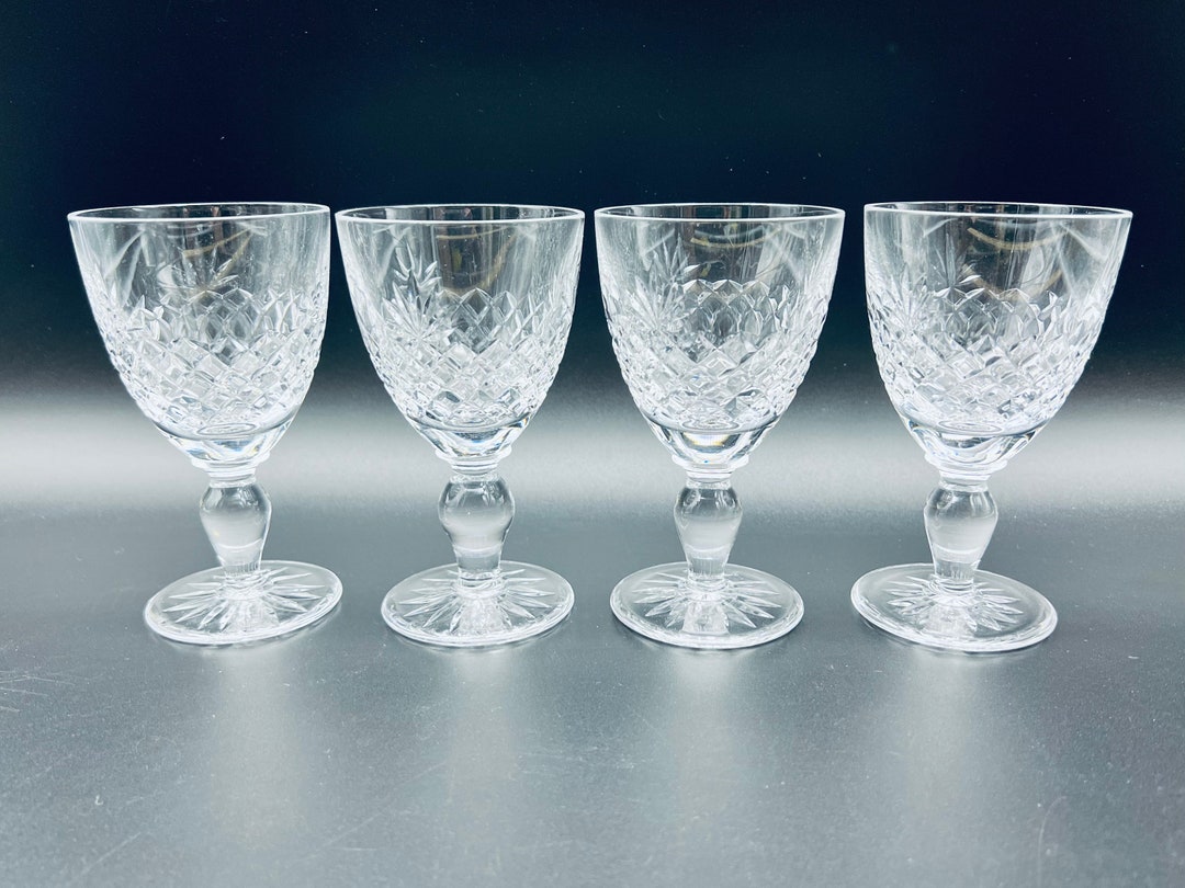 Watford Cheney Claret Wine Crystal Glass X 4 English Crystal - Etsy