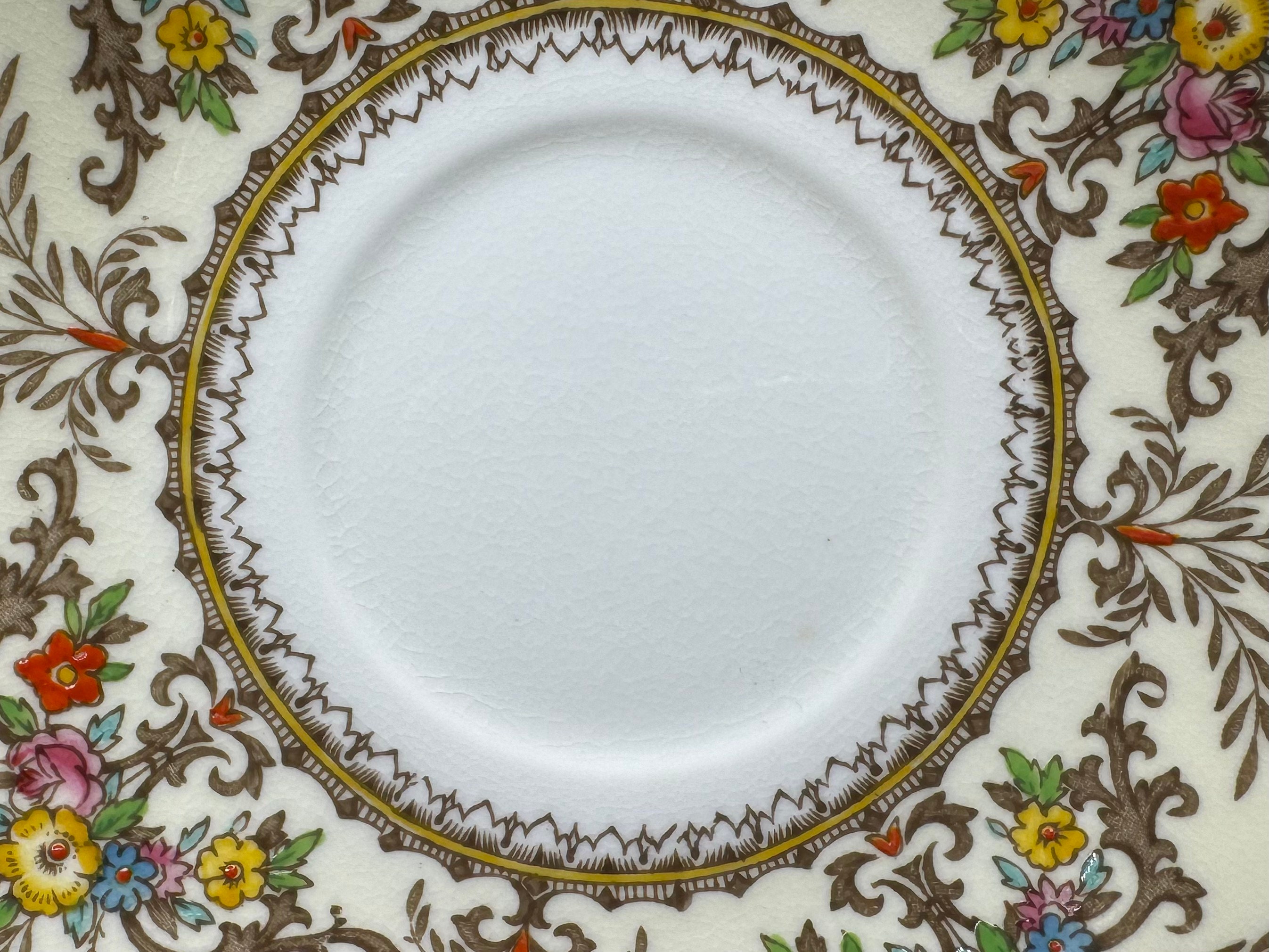 Minton Chatham Cream Soup Bowl Saucer Sets(6) Bone China England
