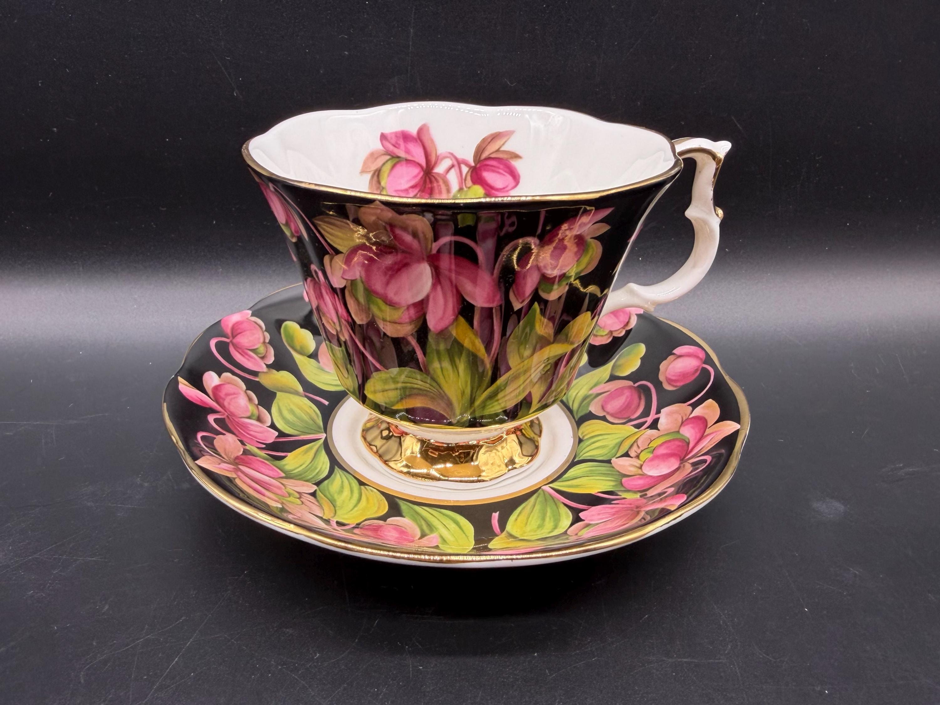Royal Albert Provincial Flowers Pitcher Plant Tea Cup Saucer