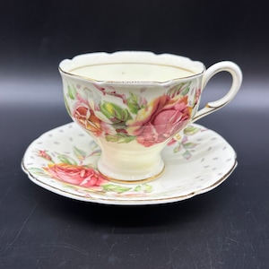 Vintage Paragon GOLDEN HARVEST Fruit Still Life Cup Saucer J