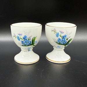 Royal Albert Forget Me Not Egg Cups Set (Par) Bone China Inglaterra