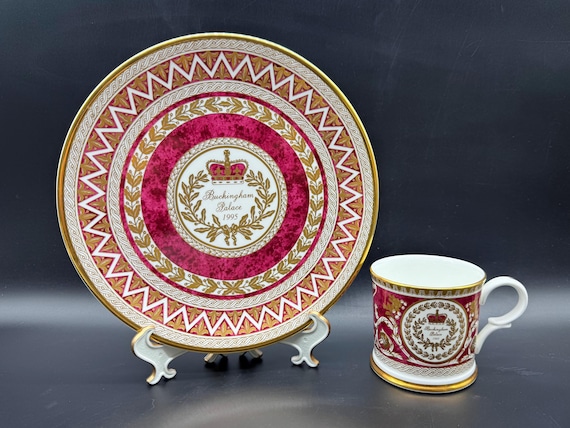 Buckingham Palace 1995 Mug Plate Set Bone China England - Etsy UK