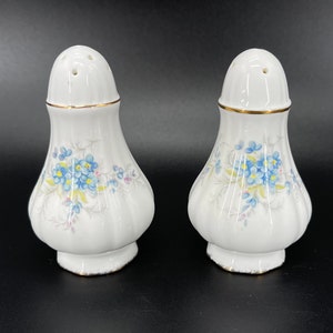 Paragon Fleur Petit Salt Pepper Set Inglaterra Hueso China