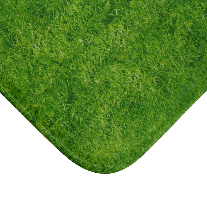 Bath Mat Bath Mat Green Grass Bath Mat With Print Green Etsy