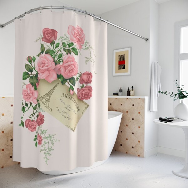 Shop Pink Shower Curtain Online - Etsy