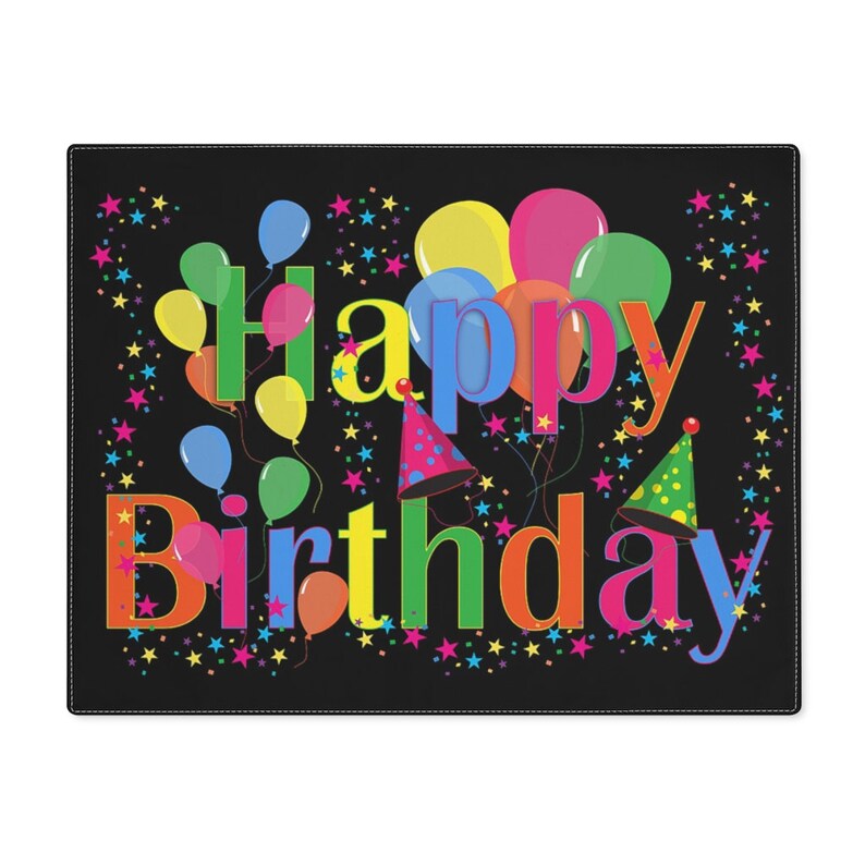 Placemat Happy Birthday Placemat table decor birthday Etsy