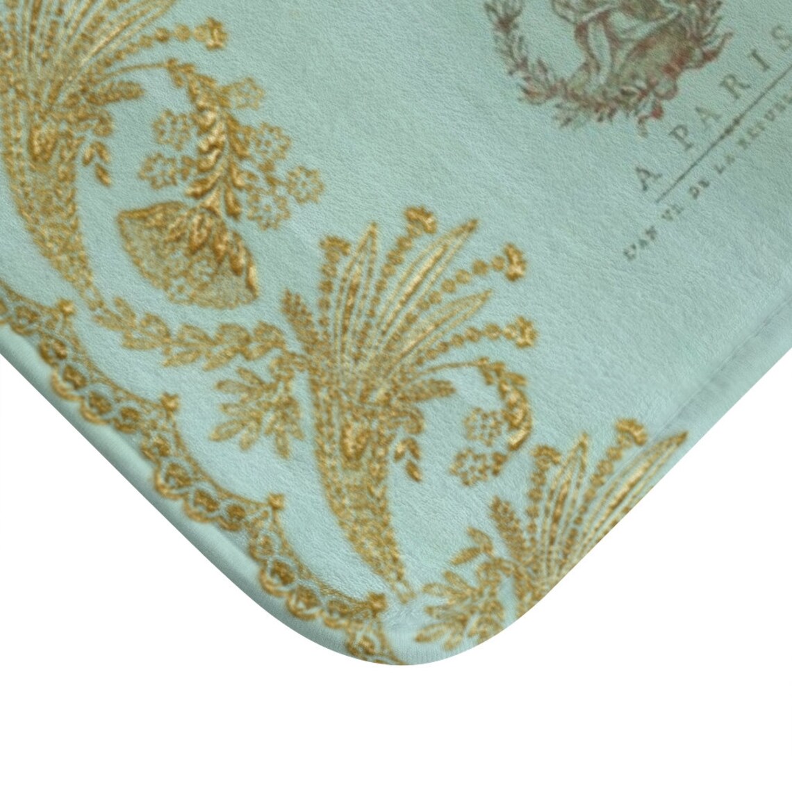 Bath Mat shabby chic iris Bath Mat French Bath Mat french Etsy