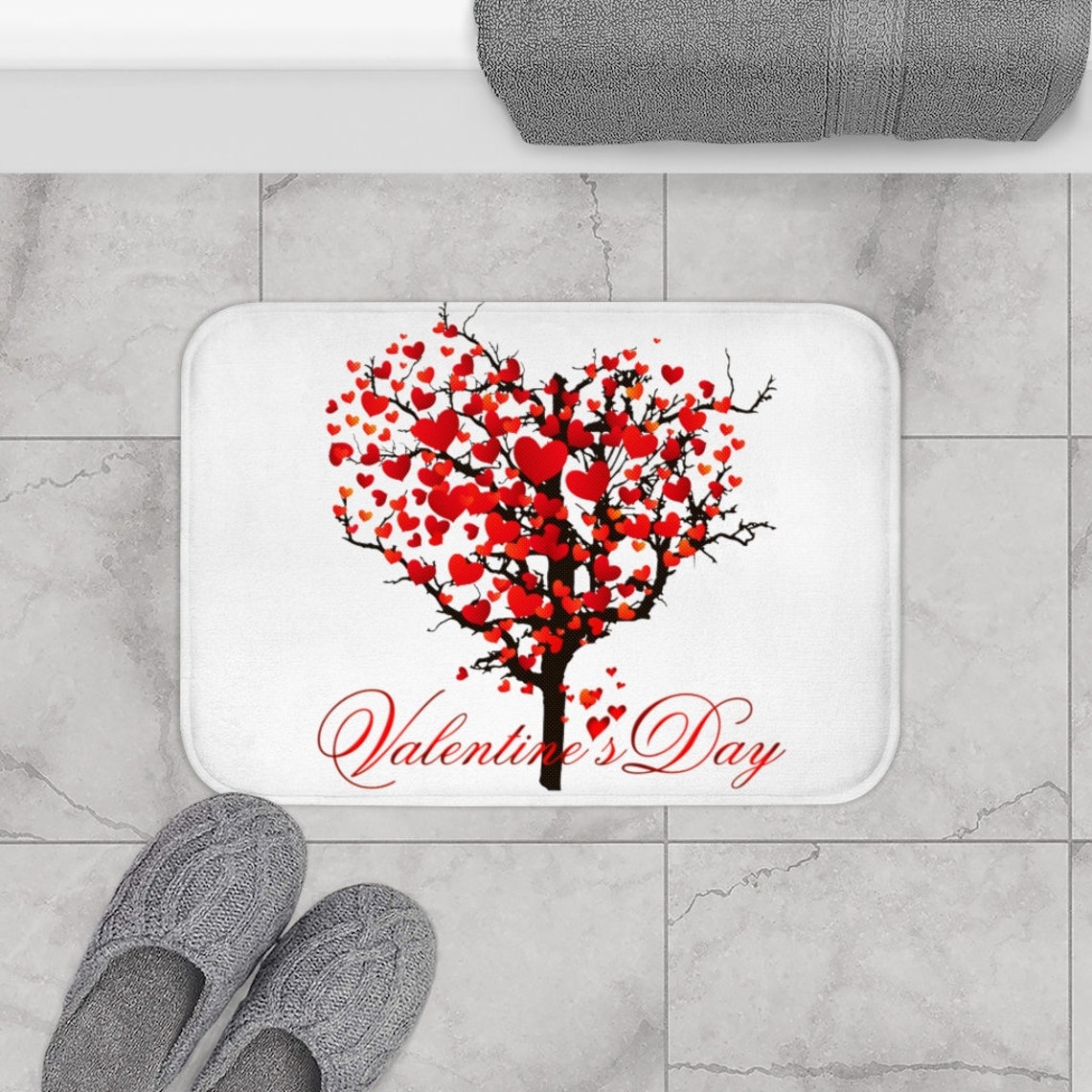 Bath Mat Valentine's Day Bath Mat Bath Mat for Etsy