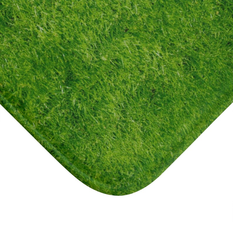 Bath Mat bath mat green grass bath mat with print green Etsy