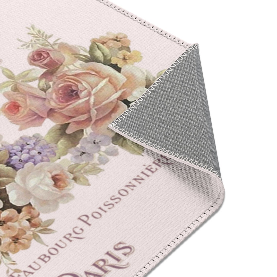 Area Rugs Shabby Chic Area Rug Area Rug With Roses Shabby Etsy