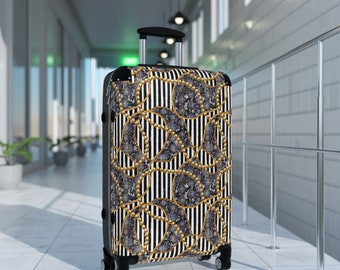 Valigia, valigia elegante, valigia gioielli in oro, valigia cabina, bagaglio personalizzato, bagaglio individuale