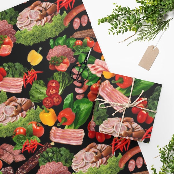 Wrapping Paper deli wrapping paper deli meats gift wrapping Etsy