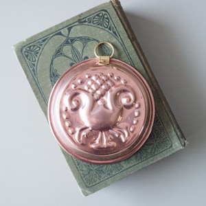 Small copper mold Wall decor Food photo prop Swedish vintage