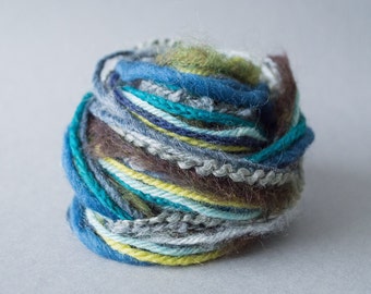Yarn Bundle 20m Mixed fibers Blue Green Gray mix Inspiration set