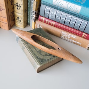 Antique weaving shuttle Wooden bobbin Scandinavian