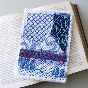 Boro Sashiko-patch Trage stiksels Middelgrote appliqué Stofcollage Handborduurwerk