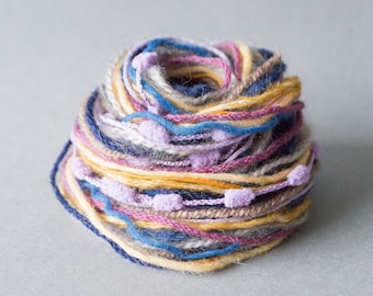 Paquete de arte textil, mezcla de colores, conjunto de inspiración, hilo para proyectos pequeños