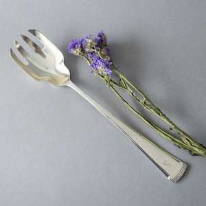 Colher de salada WMF Pyramid Prato de prata Art Nouveau Marca rara de fábrica