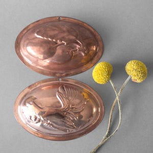 Copper mold Black grouse Plums Swedish vintage