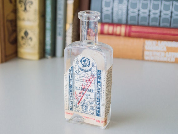 アンティーク香水瓶 アールヌーボー フランスサビノガラス