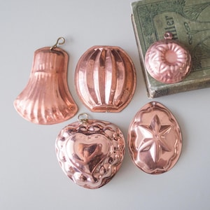 Small copper mold Wall hanging Food photo prop Swedish vintage