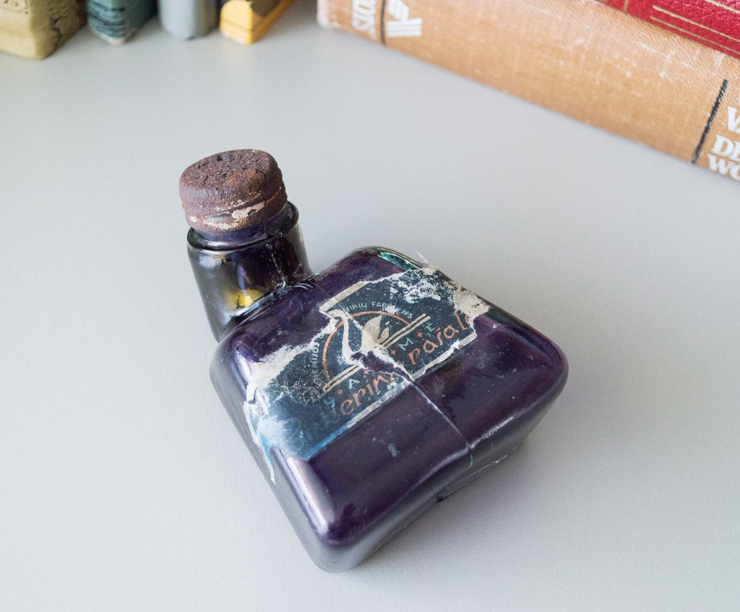 Ink Bottle Rare Collectible Inkwell Display Photo Prop Lithuanian ...