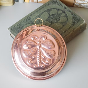 Shabby copper mold Wall hanging Swedish vintage