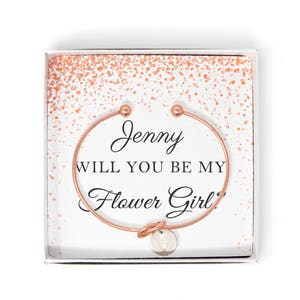 Will you be my Flower Girl Gift Ideas, Flower Girl Proposal, Asking Flower Girl, Be our Flower Girl, Personalized Flower Girl Bracelet,