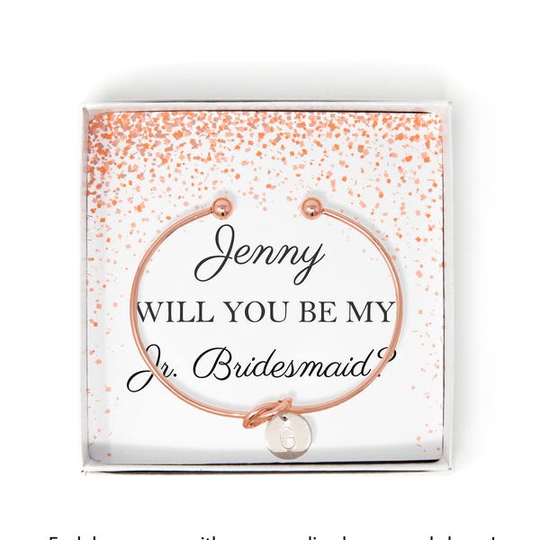 Will you be my Junior Bridesmaid Gift Ideas, Be My Jr Bridesmaid Proposal, Asking Jr Bridesmaid, Be our Jr Bridesmaid Bracelet, Tie the knot