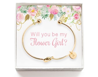 SEIRAA Flower Girl Bracelet Love Knot Bangle Wedding Jewelry Gift for Flowergirl