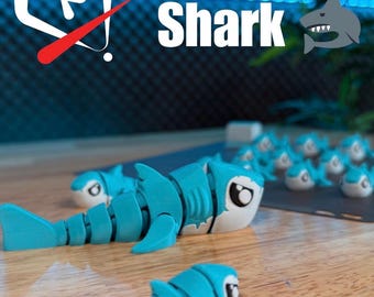 Articulated 3D-Printed Shark – Fun & Flexible Toy