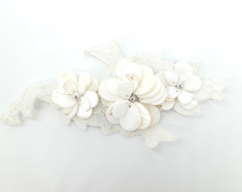 Bride, flowers, hair accessories, hair clip, wedding