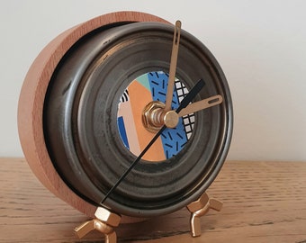 Office Gift, Coworker Gift, Office Decor Accessories, Desk Clock, Upcycled Gift, Unique Teachers Gift. Urban Design