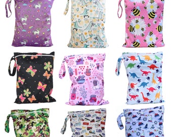 Wet Bag Swim bag Nappy Bag Reusable kids bag Swimming tote wet clothes reusable 30x40cm